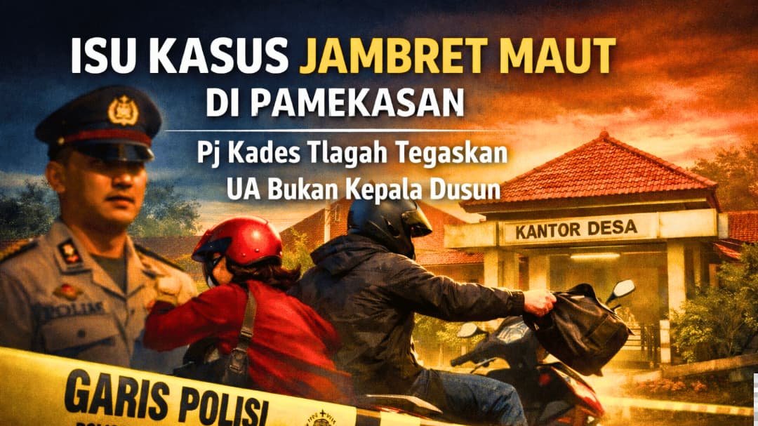 Pj Kades Tlagah Kecamatan Banyuates Sampang klarifikasi isu jambret maut Pamekasan