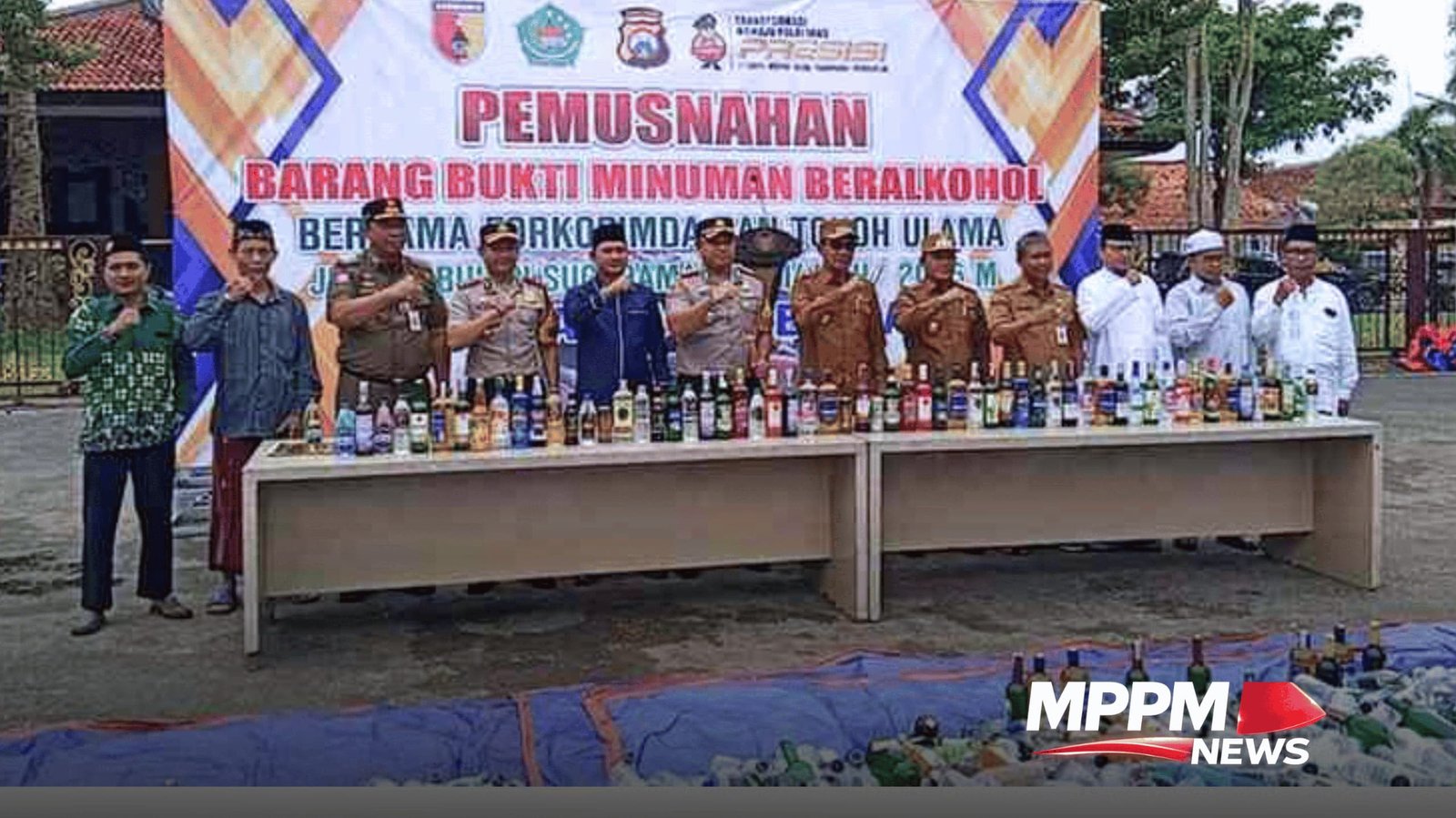 Razia Miras Pamekasan Diperketat, 2.937 Botol Dimusnahkan Jelang Ramadhan