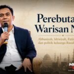 Visual utama artikel historiografi politik Islam menampilkan Abdul Kholik dengan tema perebutan legitimasi Abbasiyah, Idrisiyah, dan Fatimiyah dalam sejarah dunia Islam.